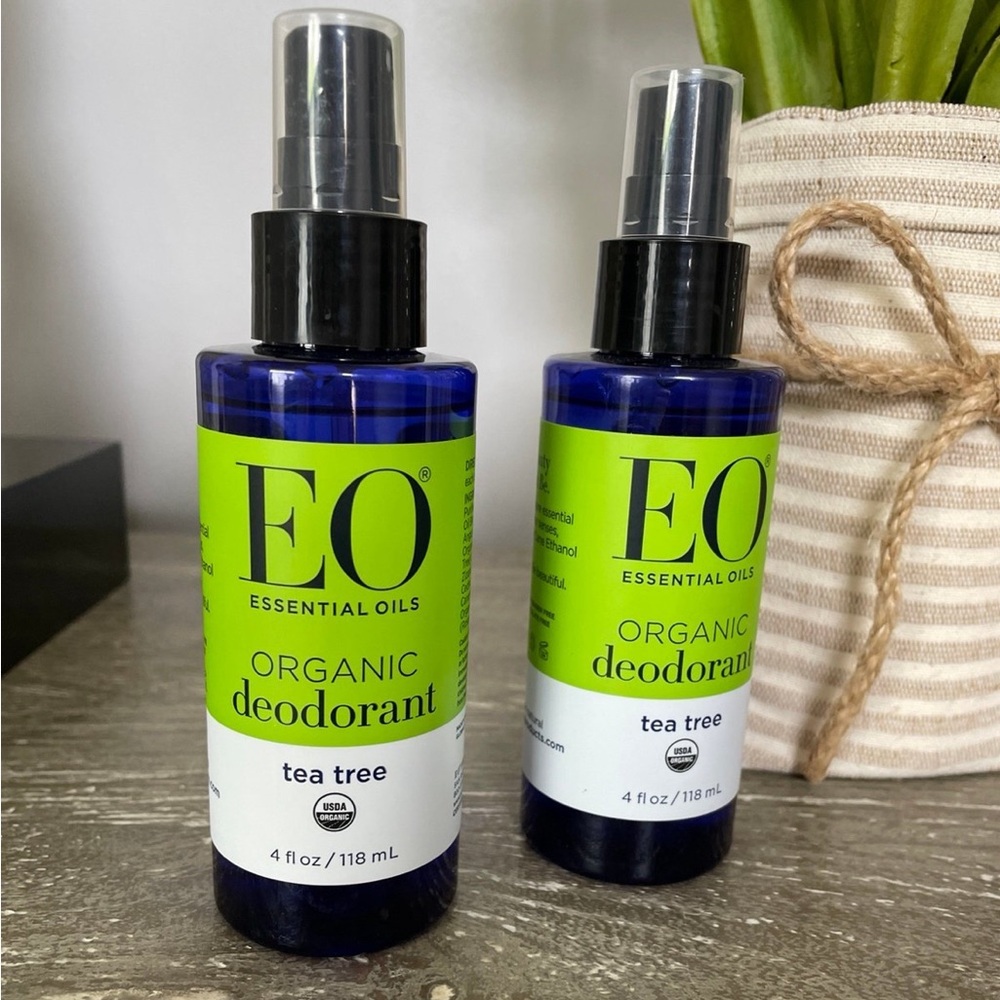EO all natural Tea Tree Deodorant 2 pack 4oz each bottle